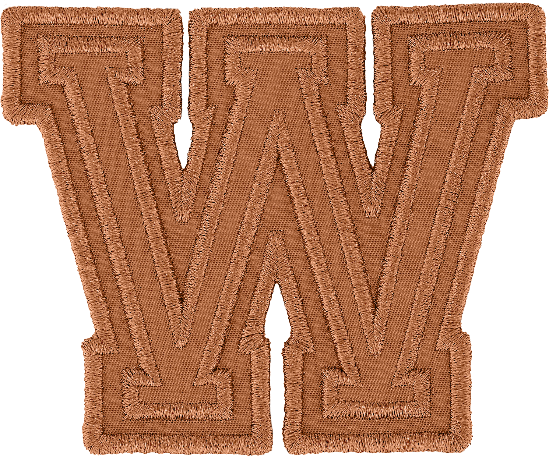 Camel Varsity Nylon Letter Patch