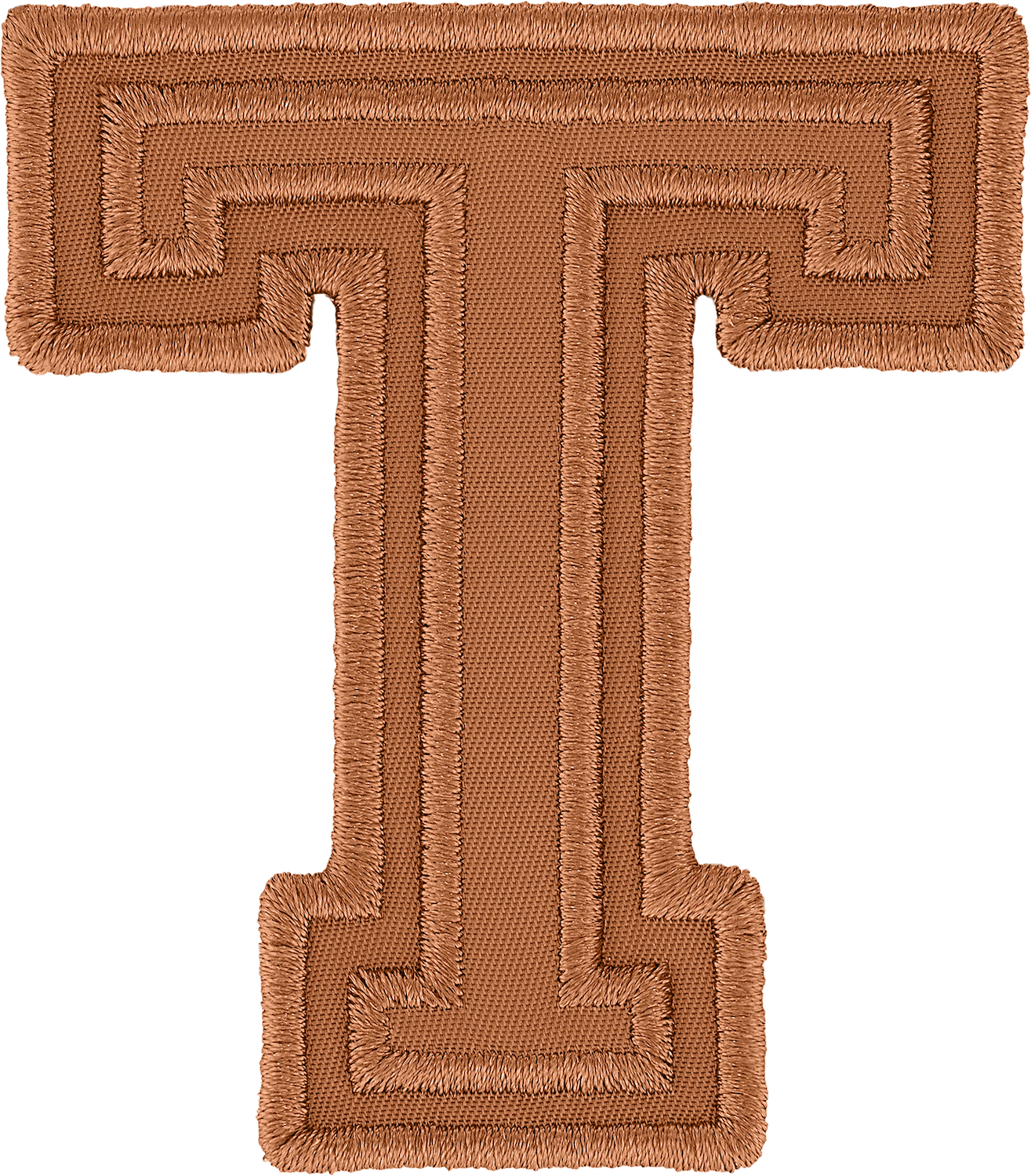 Camel Varsity Nylon Letter Patch