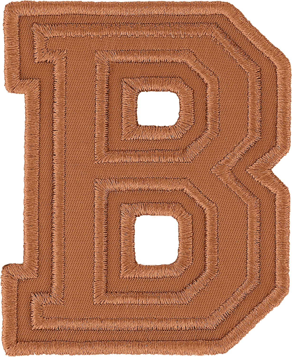 Camel Varsity Nylon Letter Patch