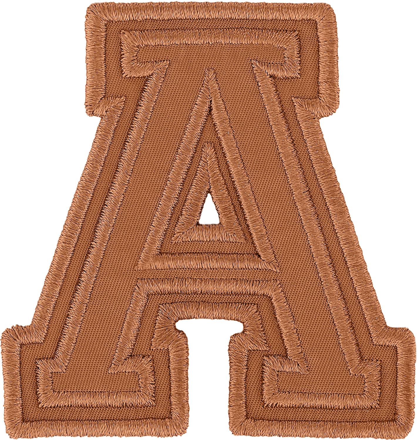 Camel Varsity Nylon Letter Patch
