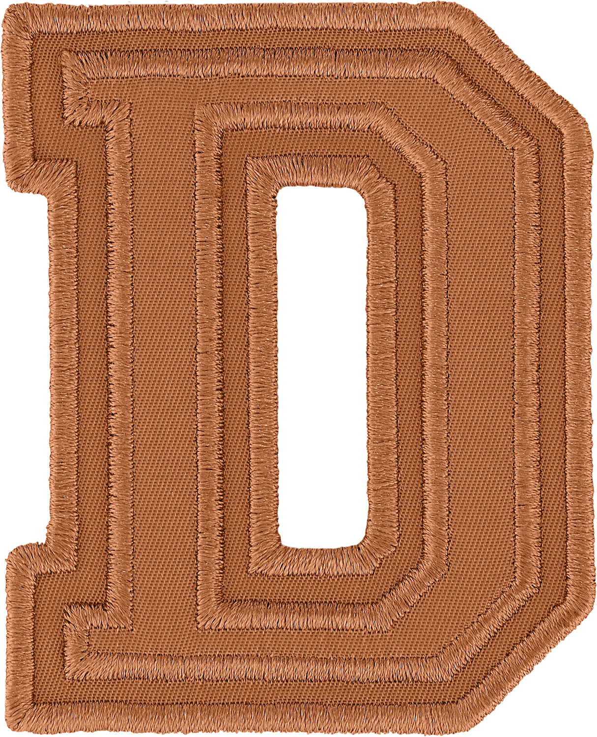 Camel Varsity Nylon Letter Patch