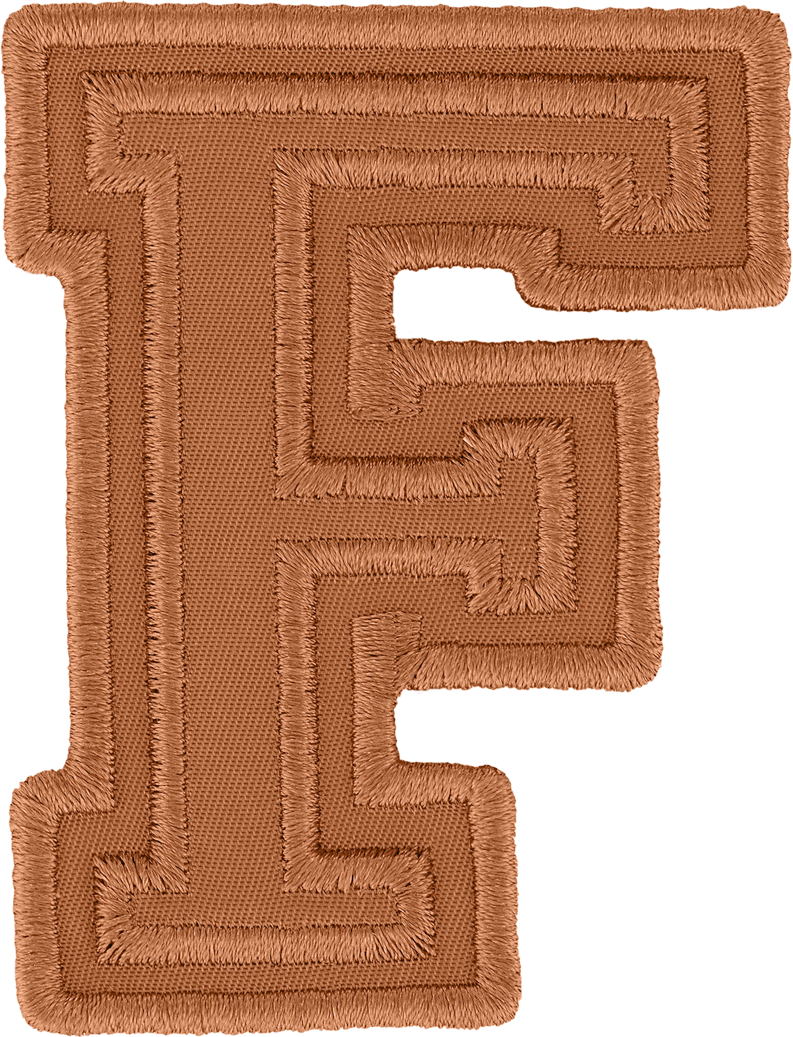 Camel Varsity Nylon Letter Patch