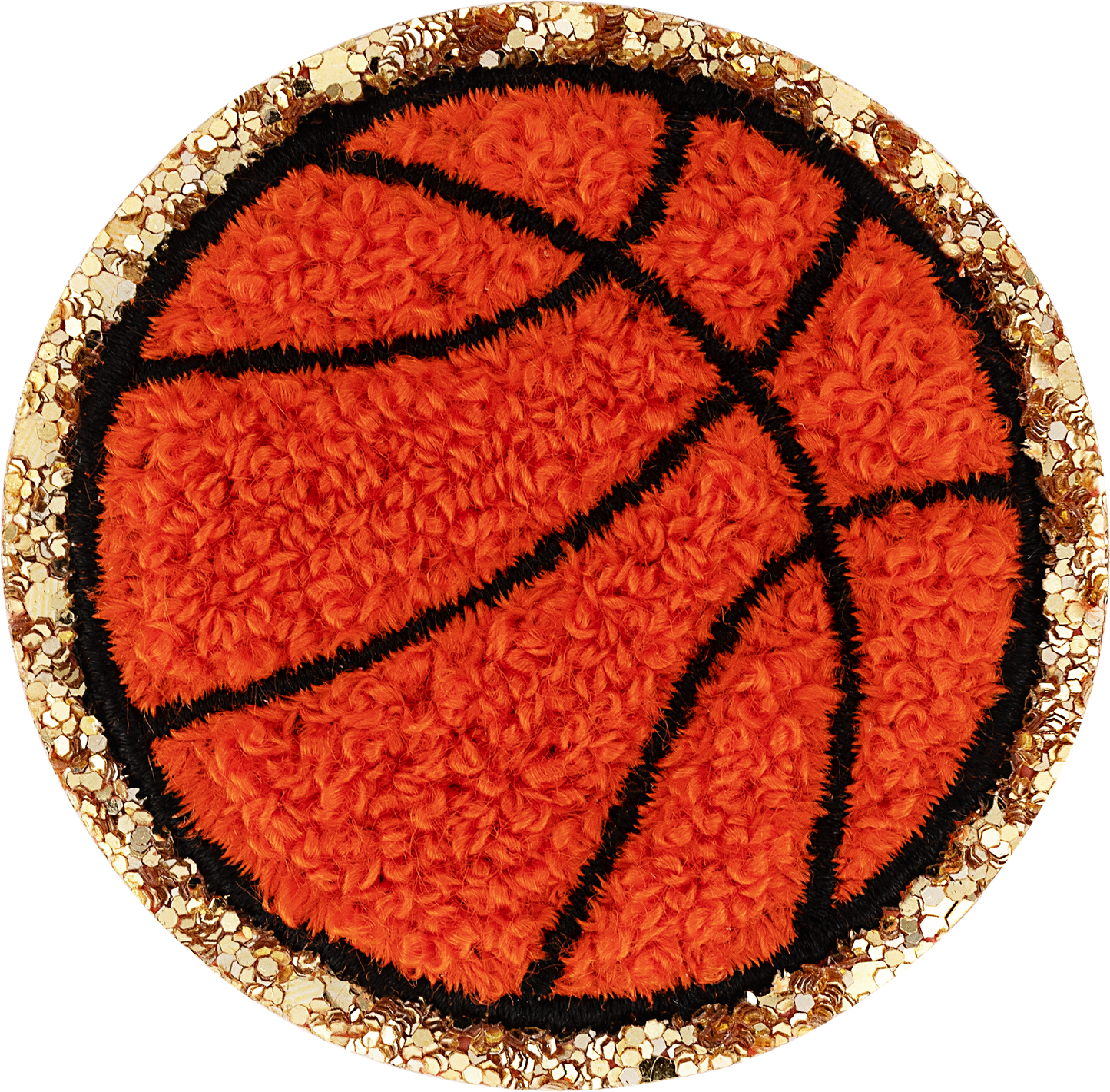 Glitter Varsity Basketball Patch