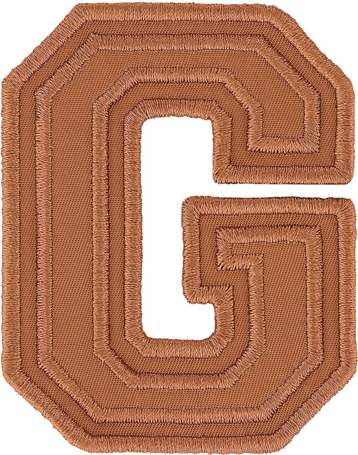Camel Varsity Nylon Letter Patch