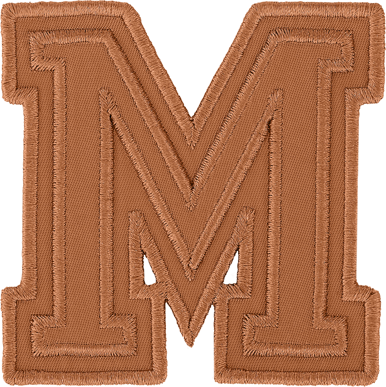 Camel Varsity Nylon Letter Patch