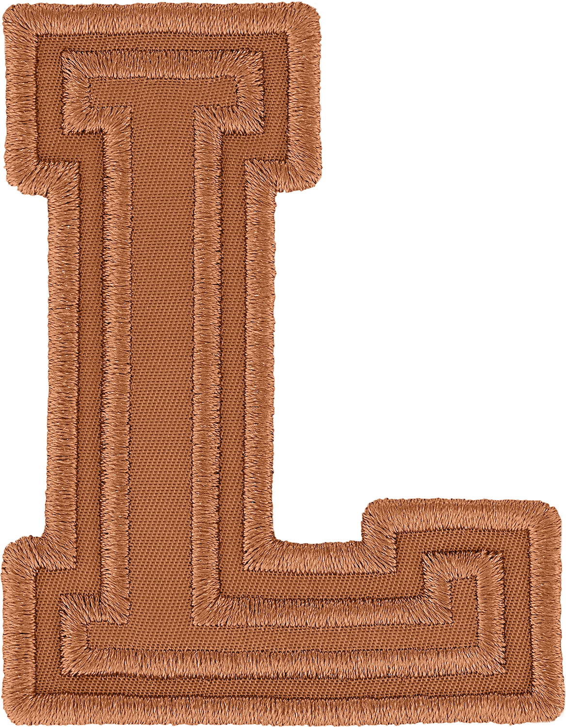 Camel Varsity Nylon Letter Patch