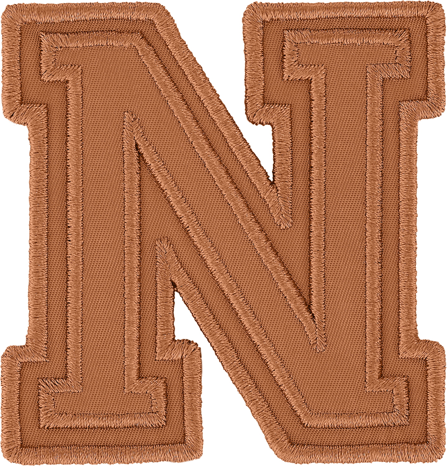 Camel Varsity Nylon Letter Patch