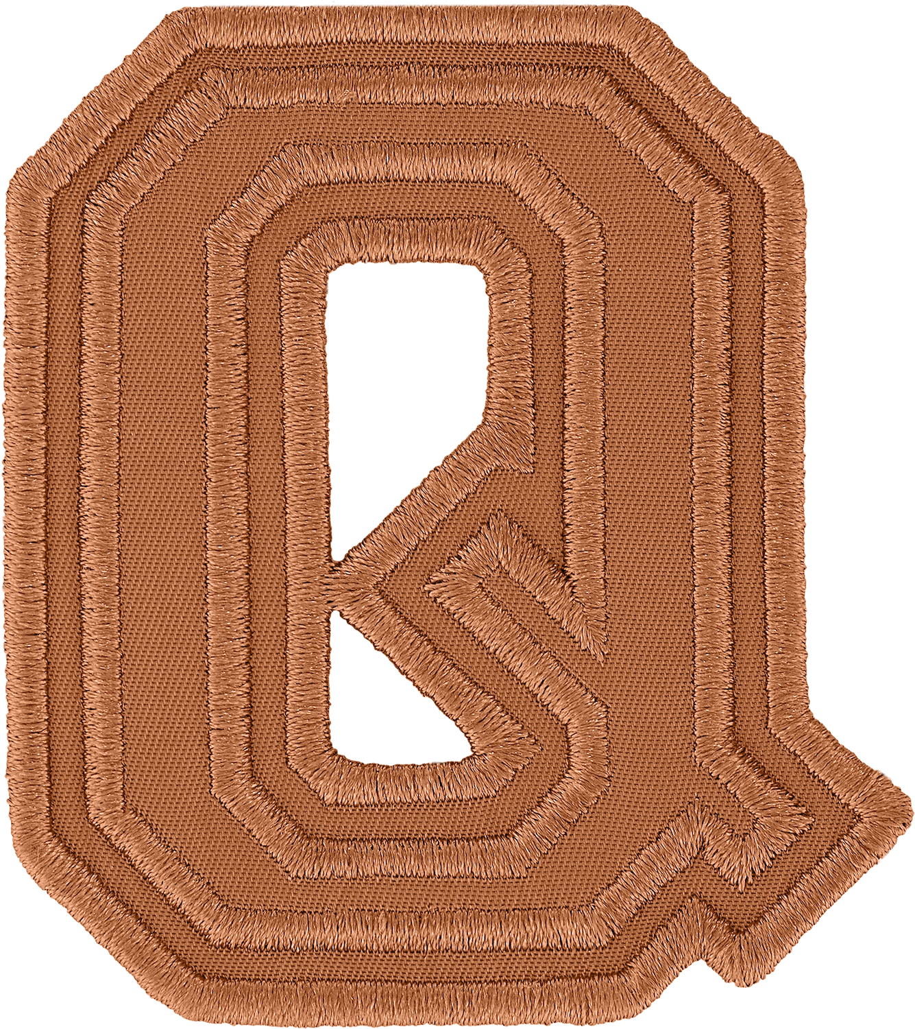 Camel Varsity Nylon Letter Patch