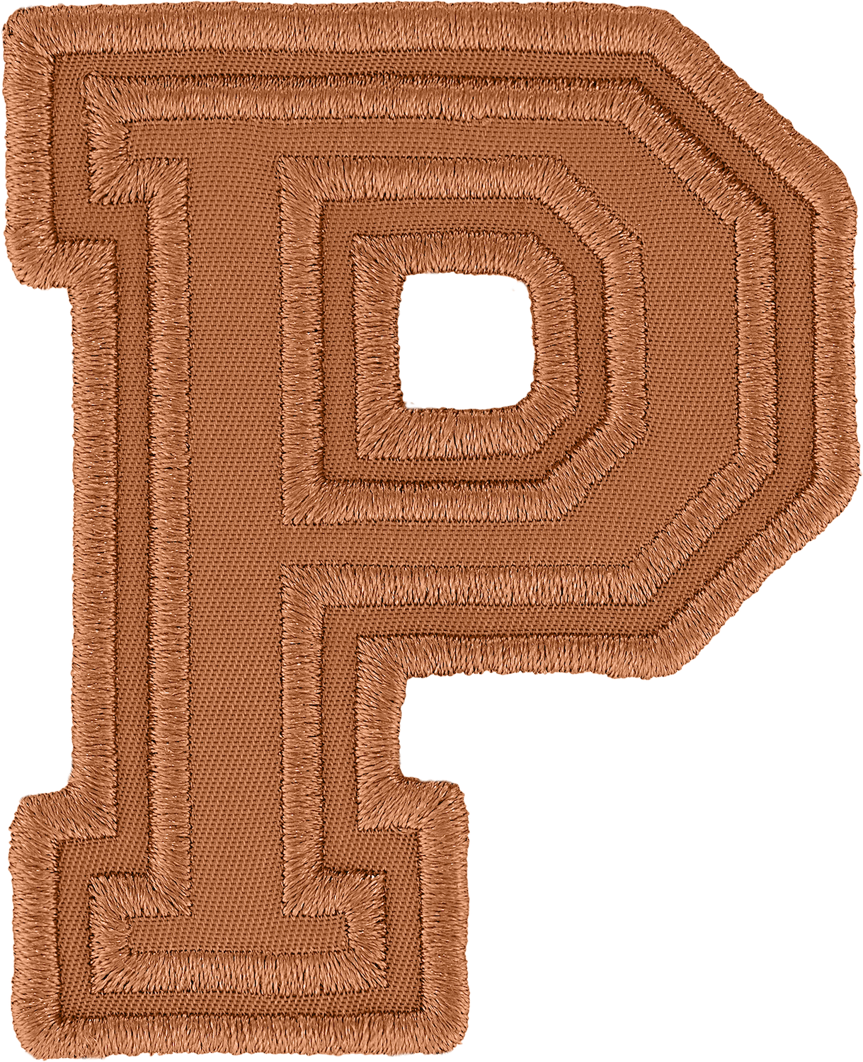 Camel Varsity Nylon Letter Patch