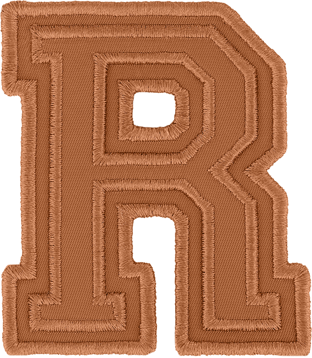 Camel Varsity Nylon Letter Patch