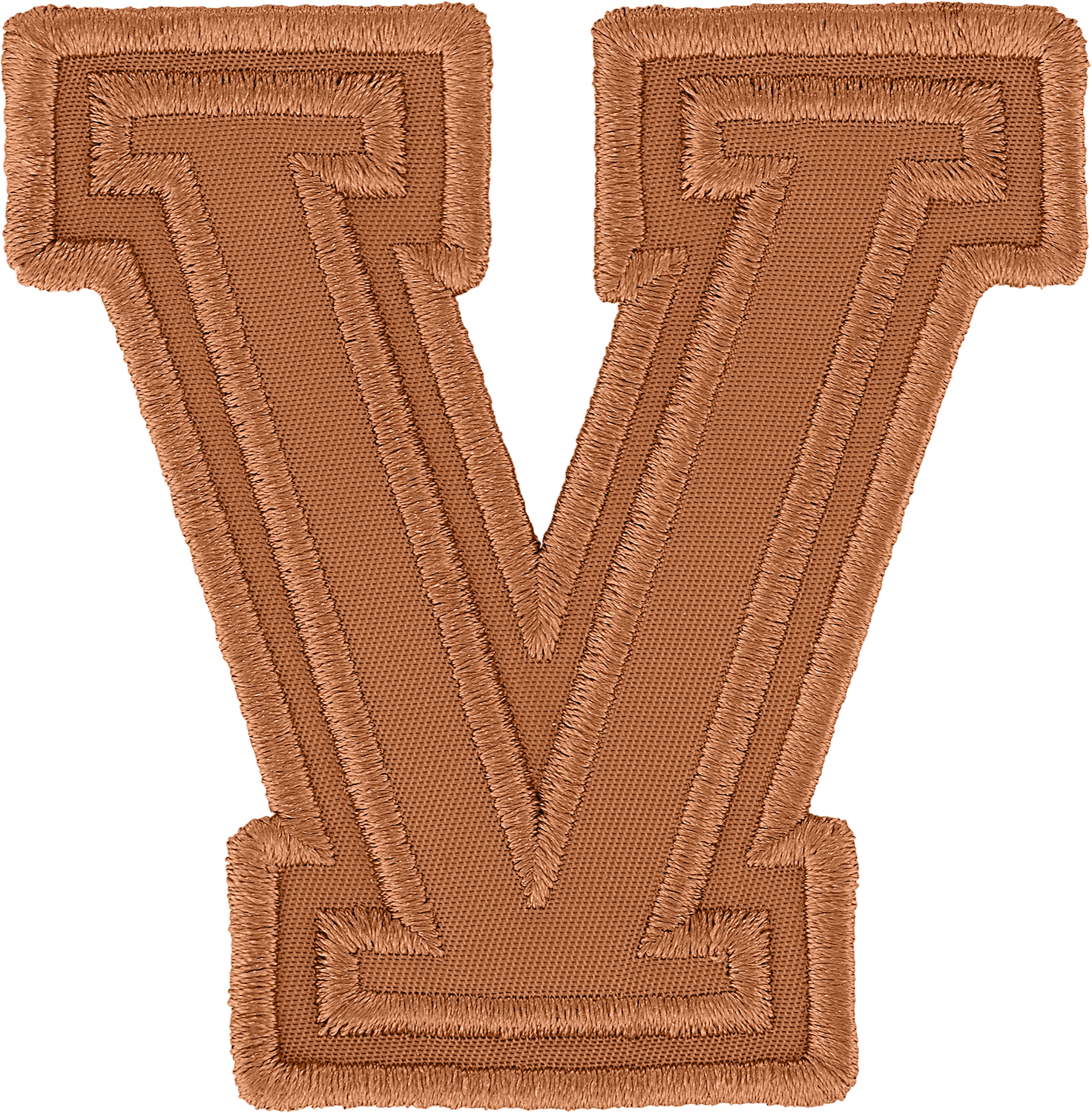 Camel Varsity Nylon Letter Patch