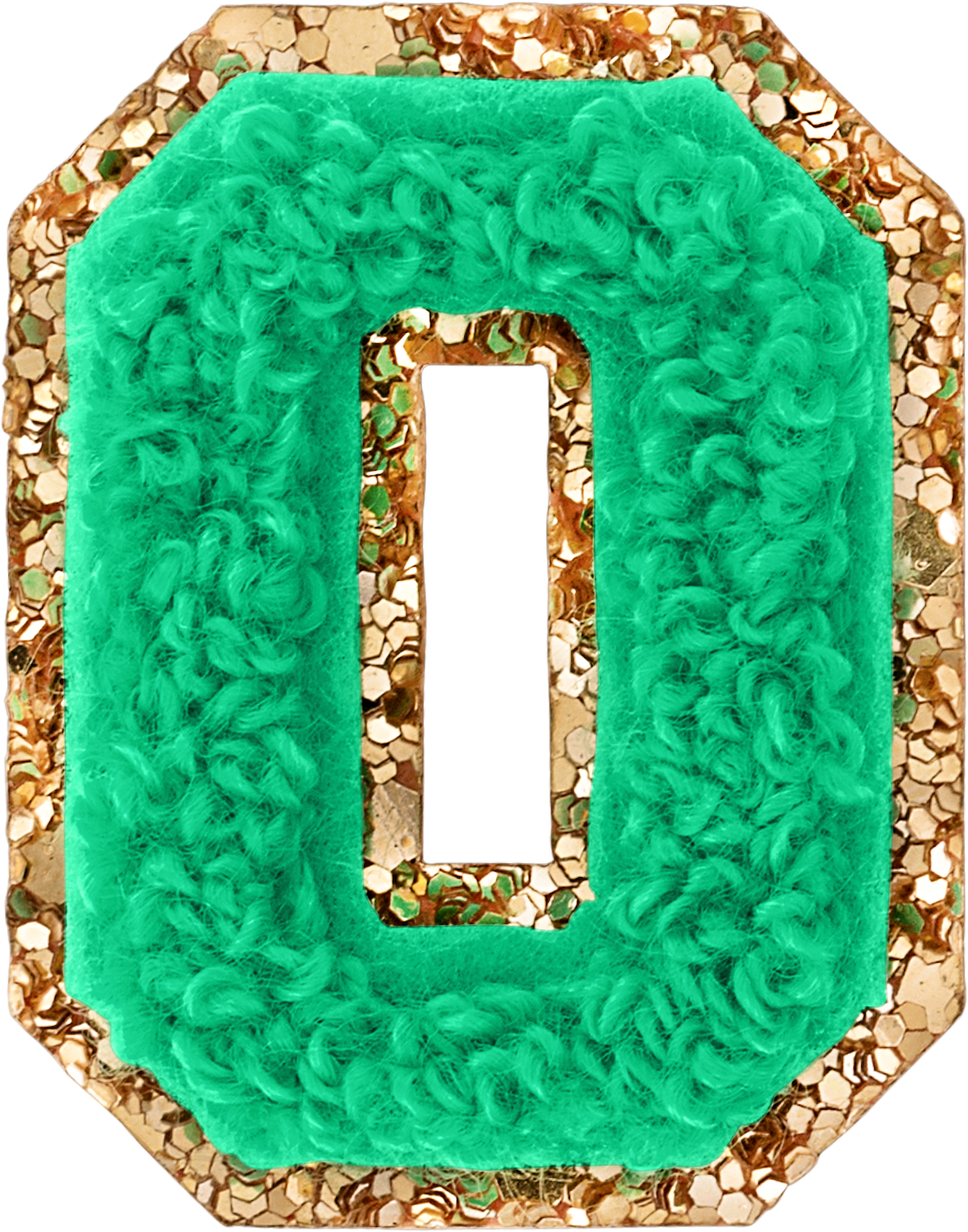 Avocado Mini Glitter Varsity Letter Patch