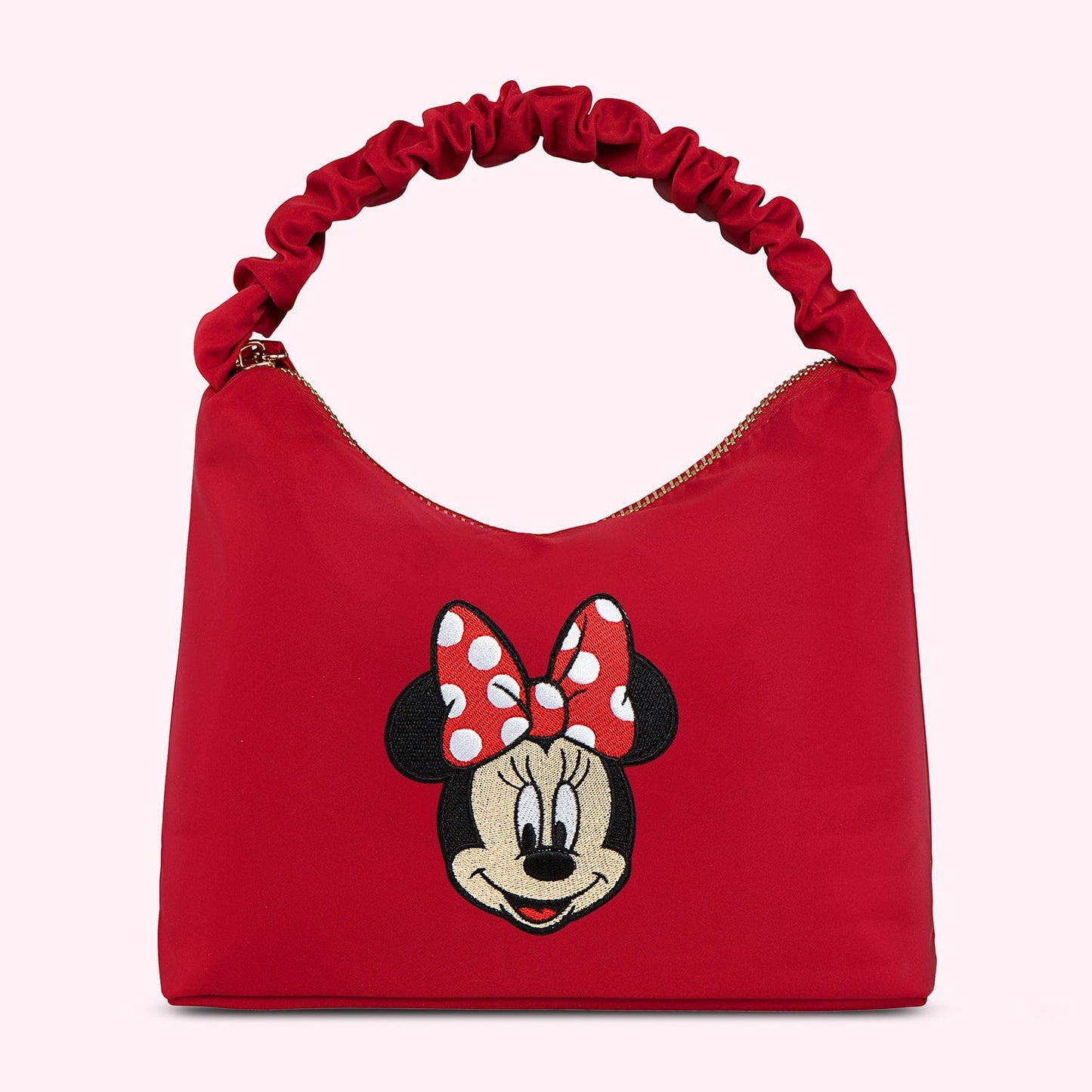 Ruby Scrunch Handle Bag with Medium Minnie Patch
