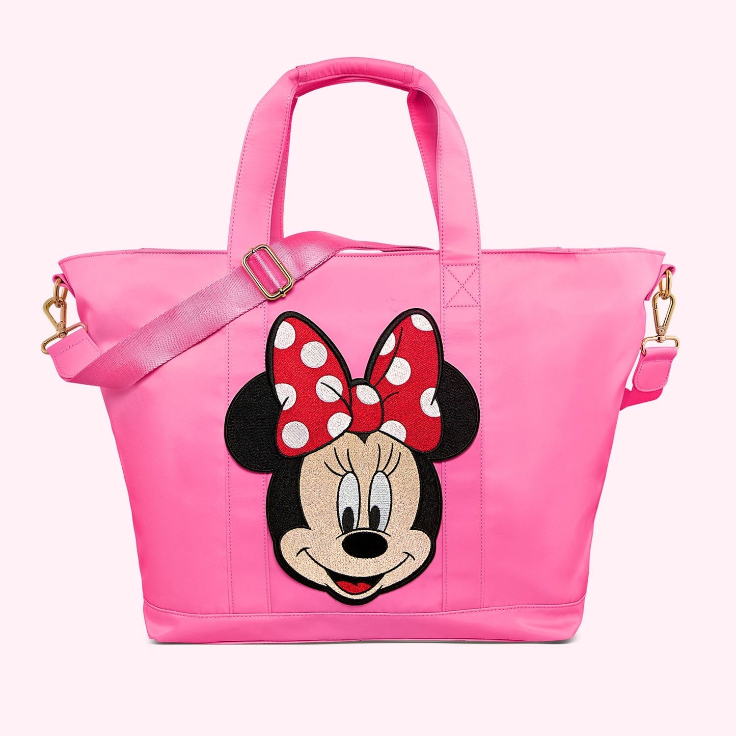 Classic Bubblegum Tote with Jumbo Minnie Patch