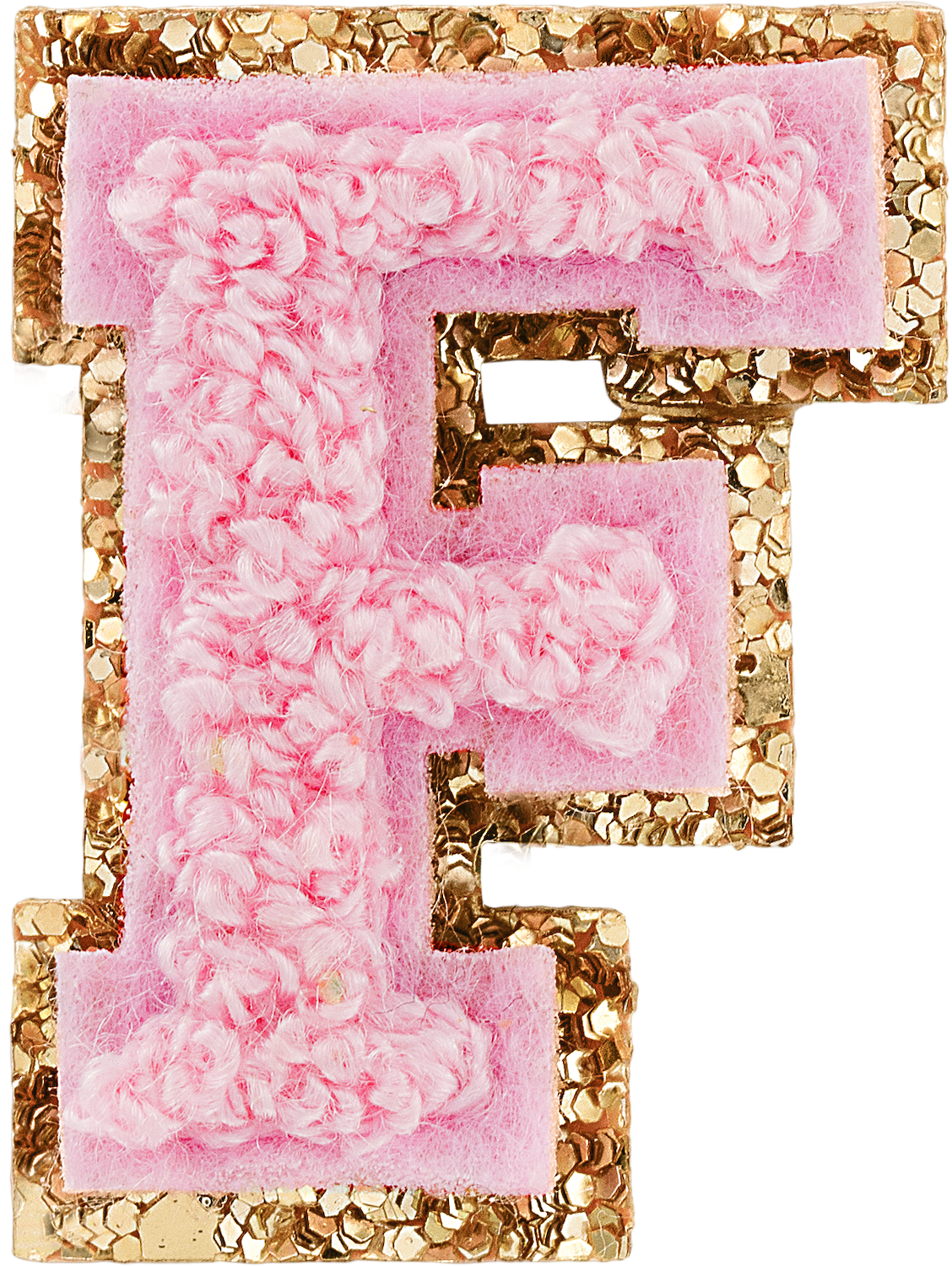 Flamingo Mini Glitter Varsity Letter Patch