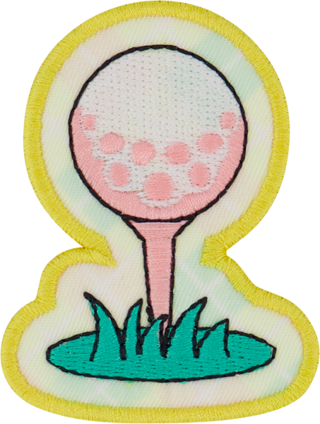 Golf Ball on Tee Patch